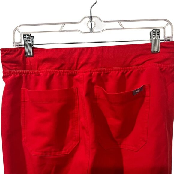 Figs Red Livingston Collection Drawstring Scrub Pants S/P Womens Lightweight - Picture 4 of 6